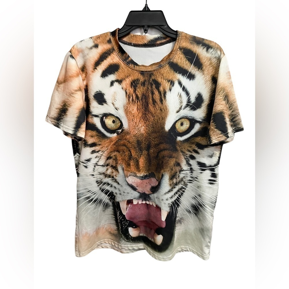 BELOVED Brand Tiger‎ Face T-shirt Unisex Size S